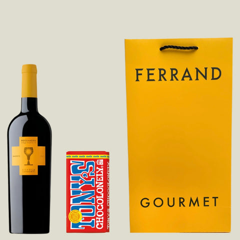 1 Vino Roccamora + Chocolate de Leche (cacao 32%)