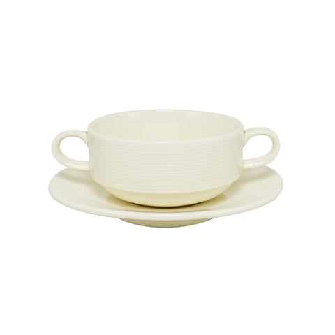 Juego de 6 consomeras (9 oz) con 6 platitos Wish