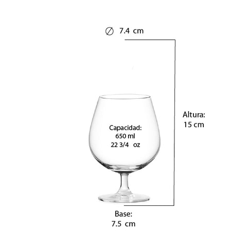 Set Copas Cognac Special x4 pzas.