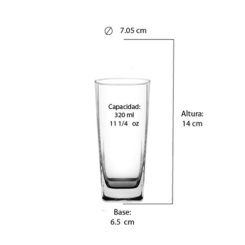 Set Vasos Long Drink Studio x 6 pzas.