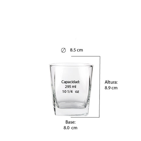 Vaso Rock Studio 10 1/4 oz x 6 pzas.