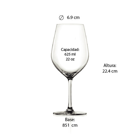 Set Copas Sommelier Classic x6 pzas.