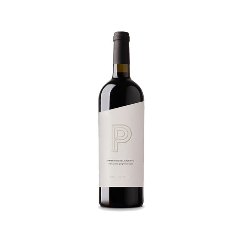 Vino Tinto Primitivo Rosso 750 ml · Fondo blanco