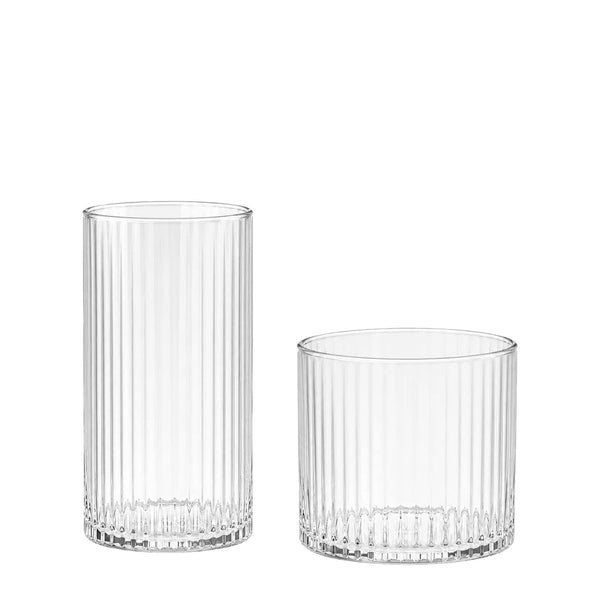 Pack Pulse (6 vasos Long Drink + 6 vasos Rock) · Fondo blanco