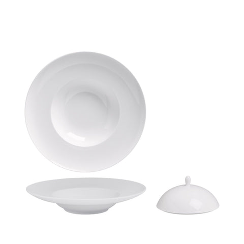 Plato para pasta + tapa (Wish) · Fondo blanco