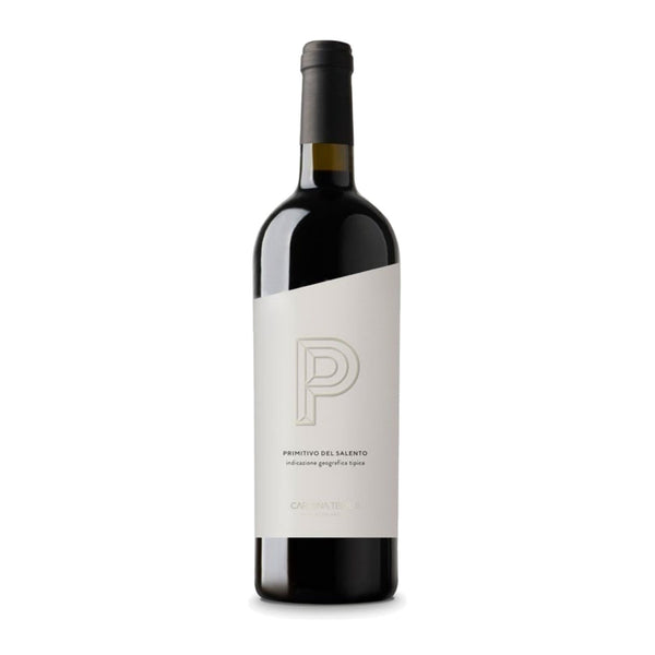Vino Tinto Primitivo Rosso 750 ml · Fondo blanco