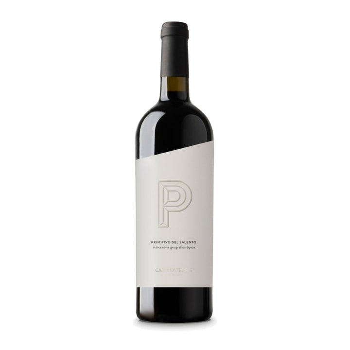 Vino Tinto Primitivo Rosso 750 ml · Fondo blanco
