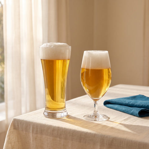 Pack Cerveza: 6 vasos Pilsner + 6 copas Goblet · Lifestyle