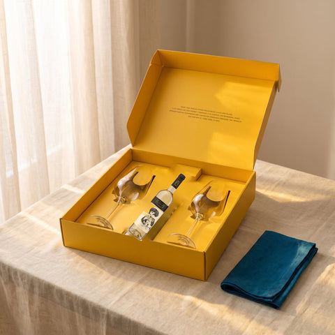 Box Ferrand: 2 copas Vinum Special + Vino Blanco Dizeres · Lifestyle