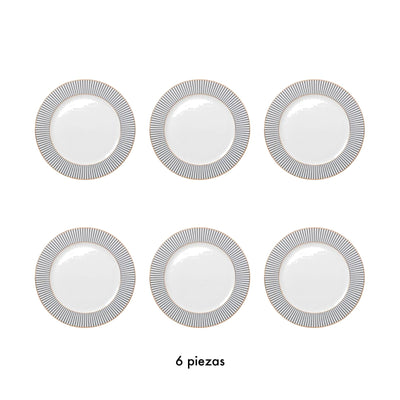 Set de Plato tendido 27 cm (Prominence) x 6 pzas. · Contenido de la caja