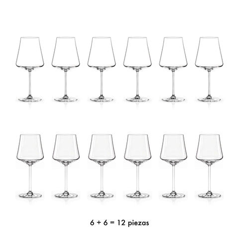 Pack Copas Vino Allure x 12 pzas. · Contenido de la caja