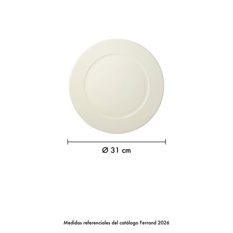 Juego de 6 platos base Wish (31 cm) · Medidas