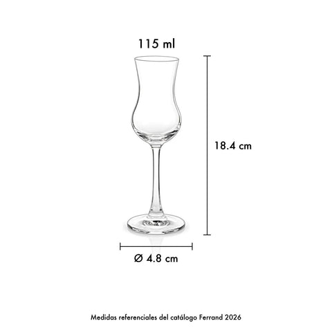 Set Copas Pisco x 6 pzas. · Medidas