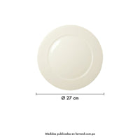 Set de 6 platos standard (27 cm) Wish · Medidas