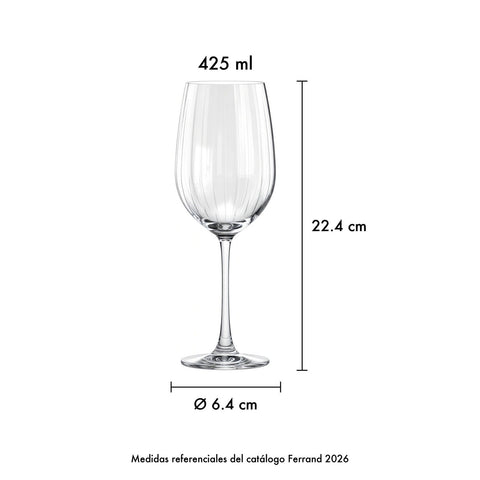 Set Copa Universal Pulse 425 ml x 4 pzas. · Medidas