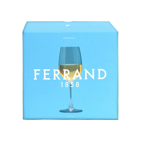 Vino Blanco Malvasia + Copas Vinum Special x 6 pzas. · Empaque Ferrand