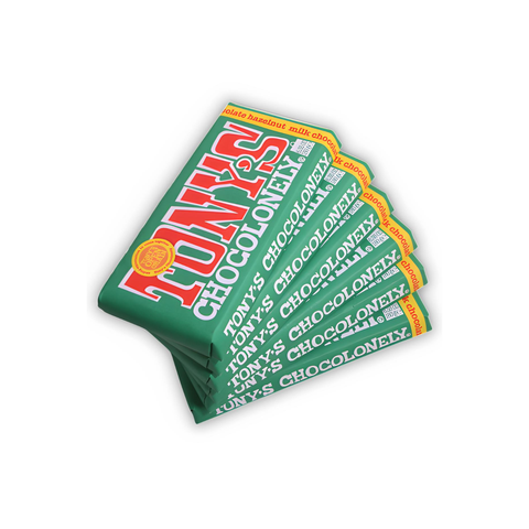 Chocolate de leche con avellanas Tony’s de 180 g
