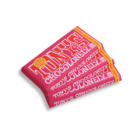 Chocolate de leche con trozos de caramelo y galleta Tony’s de 180 g