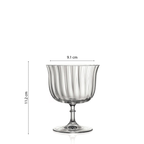 Set Copa Cocktail Bajo Rims (Cristal) x 6 pzas.