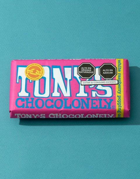 Chocolate blanco con frambuesa Tony’s 180g