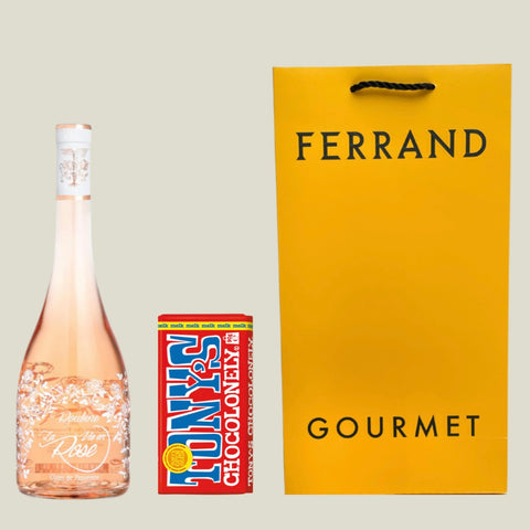 1 Vino La Vie en Rosé + 1 Chocolate de Leche (cacao 32)