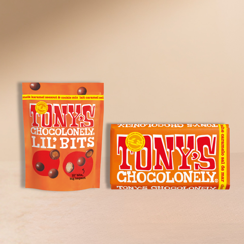 Pack: Lil’ Bits + Chocolate de leche con caramelo y sal marina