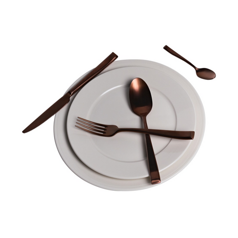 Set de Cubiertos Copper Satin (4 juegos) x 16 pzas.