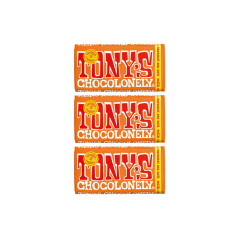 Chocolate de leche con caramelo y sal marina 180 g Tony’s