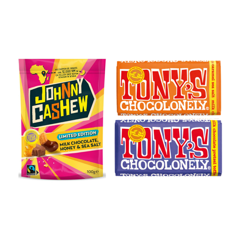 Pack: Cashew + 2 barras de Chocolate Tony's Chocolonely