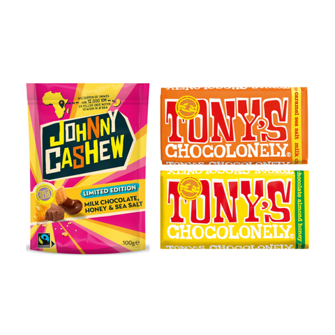 Pack: Cashew + 2 barras de Chocolate Tony's Chocolonely