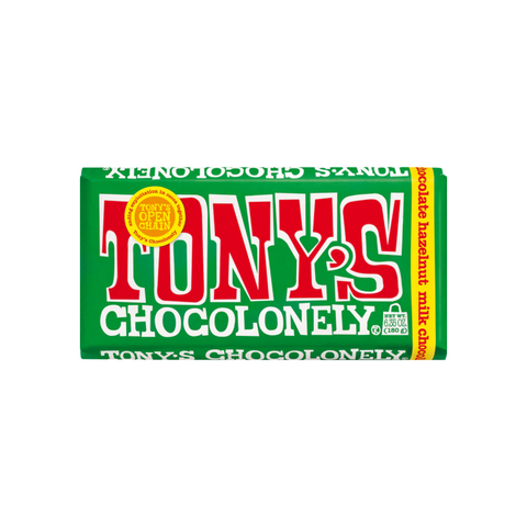 Chocolate de leche con avellanas Tony’s de 180 g