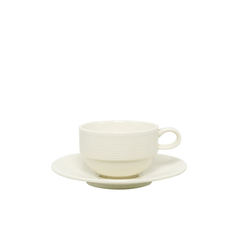 Set Taza Cafe Expresso Apilable Con Plato x12 pzas Wish