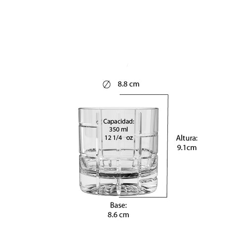 Set Vasos Old Fashioned Traze Future x6 pzas